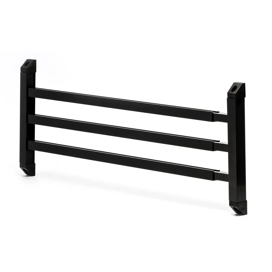 43976 – CAMCO Screen Door Push Bar, Single Bar Style Black Aluminum Bar With Molded Handles With Installation Hardwar...